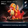 4D Build Pokémon Charmander 3D modelio rinkinys – Kanto pirmųjų partnerių kolekcija, 241 detalė, nuo 12 metų