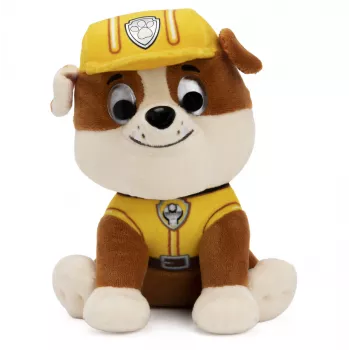GUND PAW Patrol Rubble minkštas žaislas su statybininko uniforma, 15 cm