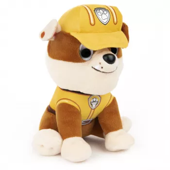 GUND PAW Patrol Rubble minkštas žaislas su statybininko uniforma, 15 cm