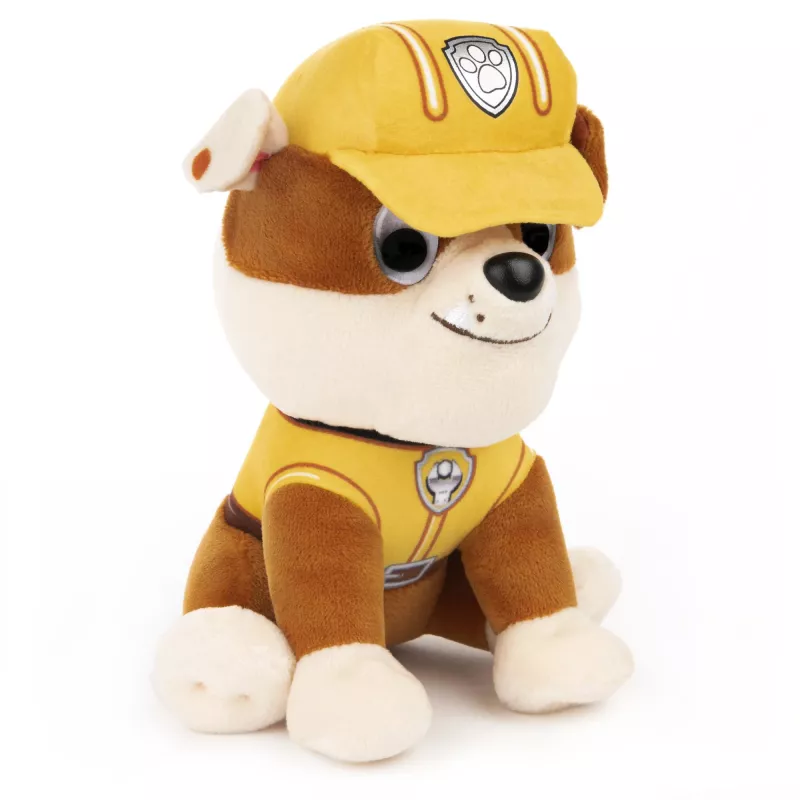 GUND PAW Patrol Rubble minkštas žaislas su statybininko uniforma, 15 cm