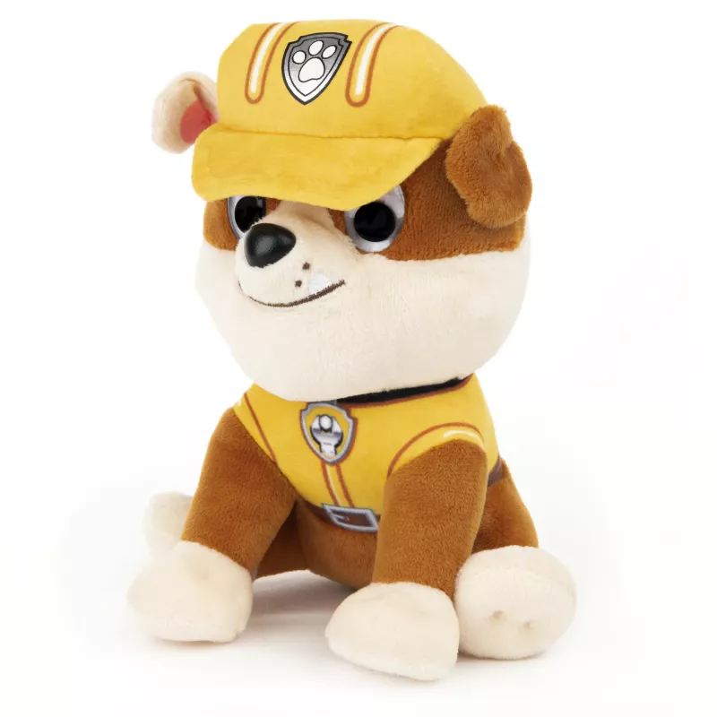 GUND PAW Patrol Rubble minkštas žaislas su statybininko uniforma, 15 cm