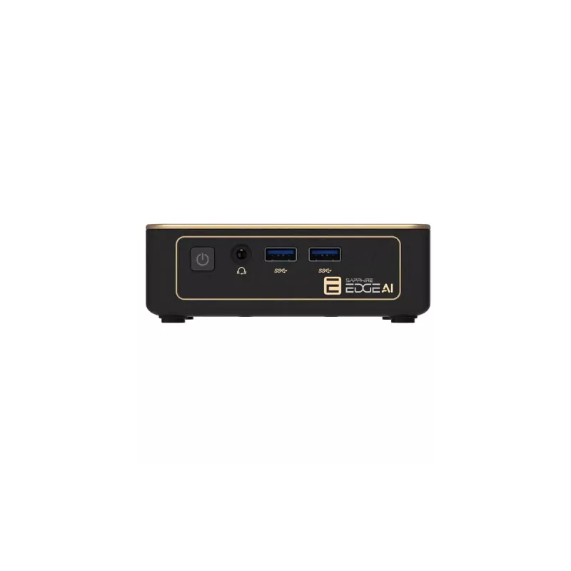 Mini PC Barebone Sapphire EDGE AI 340 su DDR5 atminties palaikymu ir HDMI išvestimi