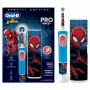 Oral-B Vitality Pro Kids Spiderman besisukantis-osciliuojantis vaikiškas dantų šepetėlis Mėlyna, Raudona