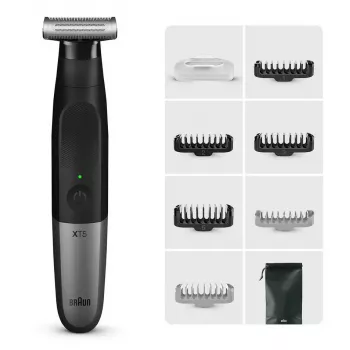 Braun XT5200 juodas, sidabrinis – veido ir barzdos kirpimo mašinėlė su NiMH baterija