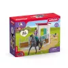 Žaislinis arklidžių komplektas Schleich HORSE CLUB su Lisa figūrėle ir Storm arkliu, ūkio žaidimų rinkinys, rekomenduojamas amžius 5–12