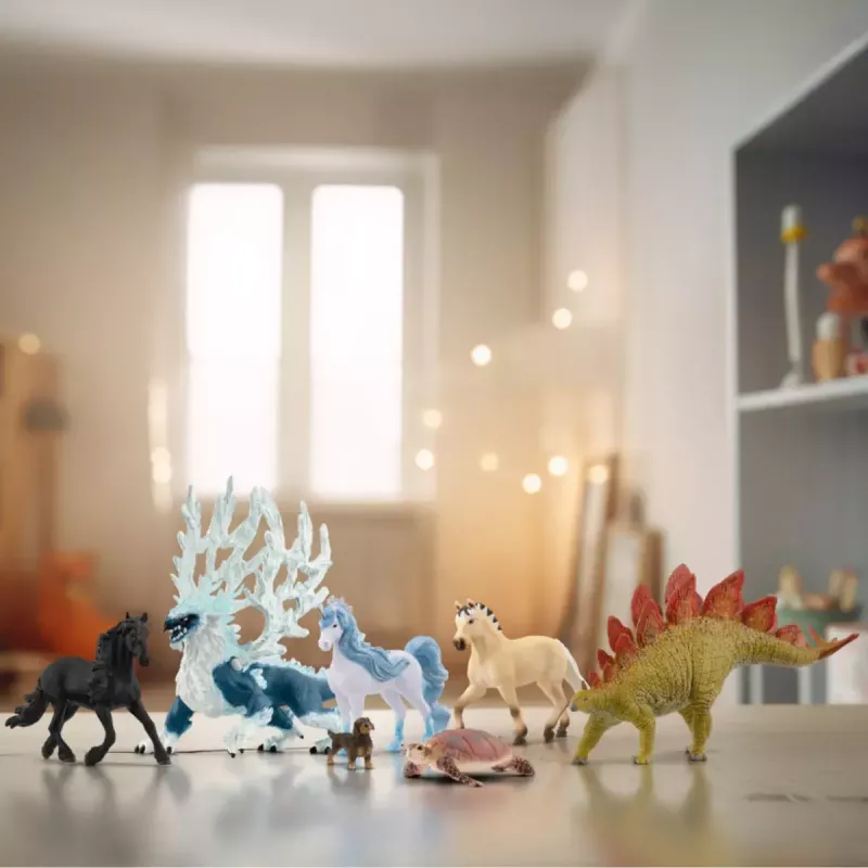 Žaislinė figūrėlė Schleich Norvegijos fiordų arklys kumelė 13980 ruda balta geltona