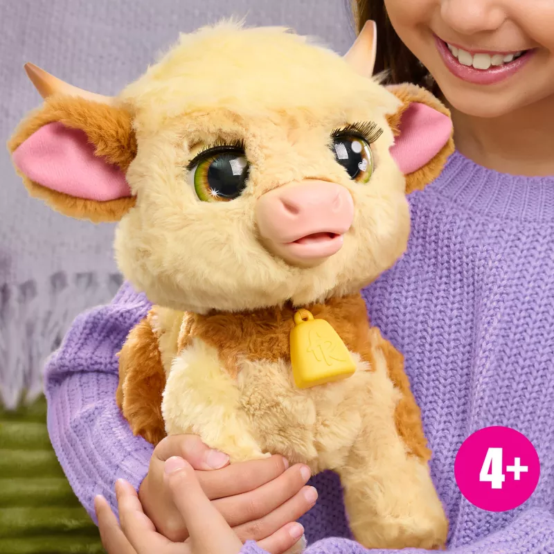 Just Play FurReal Maggie – interaktyvi karvė, 4+ metai, veikia su AA baterijomis