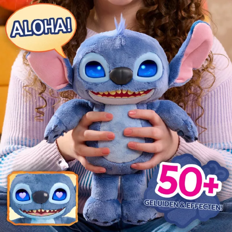 Just Play Disney Stitch – Many Moods Stitch, interaktyvi figūrėlė su garsu, 3+ m.