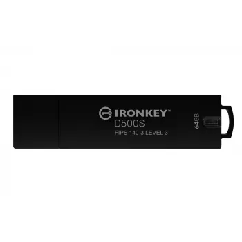 USB atmintukas Kingston Technology IronKey 64GB D500S FIPS 140-3 AES-256