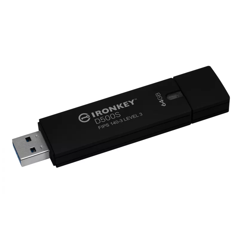 USB atmintukas Kingston Technology IronKey 64GB D500S FIPS 140-3 AES-256