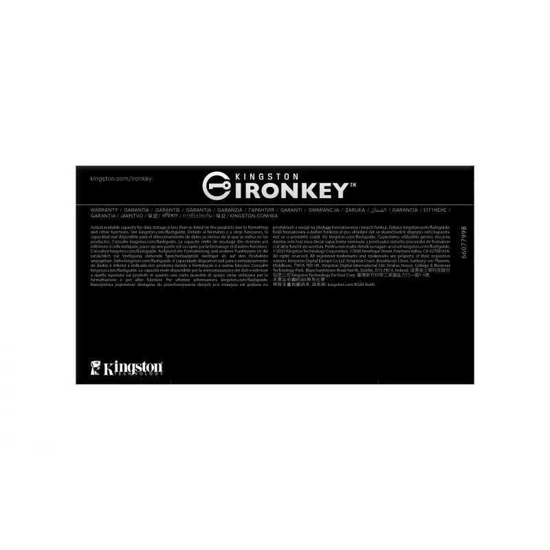USB atmintukas Kingston Technology IronKey 64GB D500S FIPS 140-3 AES-256