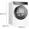 Bosch Serie 8 WGB244040 Skalbimo mašina priekinio pakrovimo 9 kg 1257 aps./min Balta