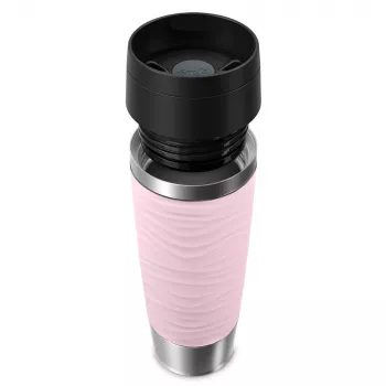 Kelioninis puodelis EMSA Travel Mug Waves Grande 500 ml rožinis, nerūdijantis plienas