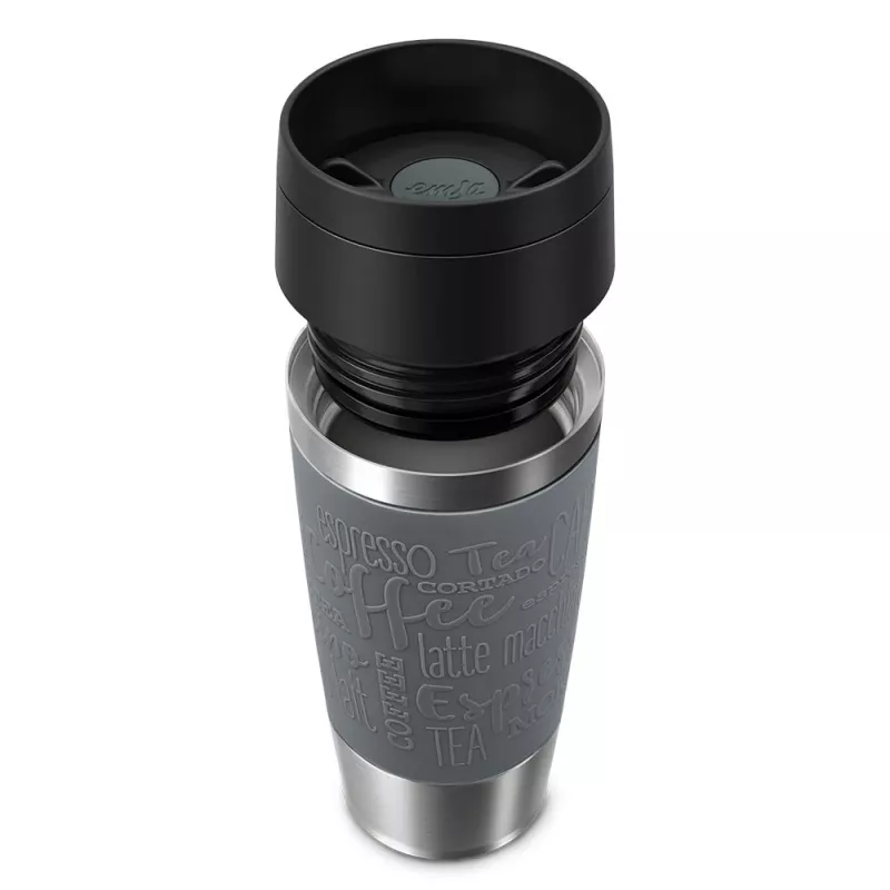 EMSA Travel Mug Classic 360 ml pilkos spalvos nerūdijančio plieno kelioninis puodelis