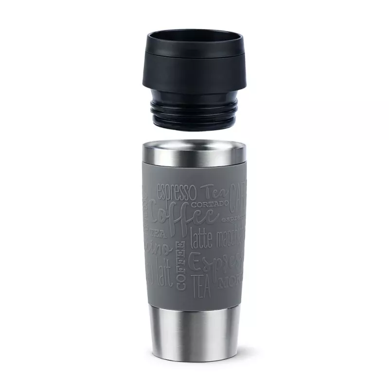 EMSA Travel Mug Classic 360 ml pilkos spalvos nerūdijančio plieno kelioninis puodelis