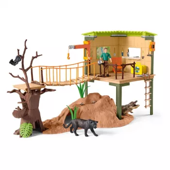 Schleich WILD LIFE Ranger Adventure Station žaislų rinkinys, įvairiaspalvis, 3-8 m.