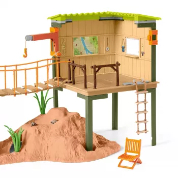Schleich WILD LIFE Ranger Adventure Station žaislų rinkinys, įvairiaspalvis, 3-8 m.