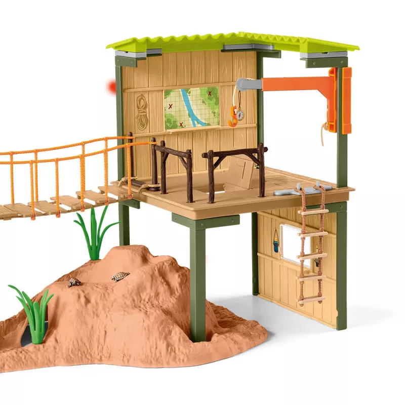 Schleich WILD LIFE Ranger Adventure Station žaislų rinkinys, įvairiaspalvis, 3-8 m.