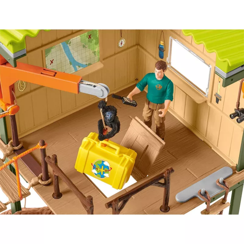 Schleich WILD LIFE Ranger Adventure Station žaislų rinkinys, įvairiaspalvis, 3-8 m.