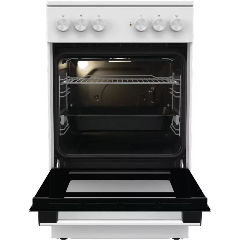Gorenje GEC5A21WG Laisvai pastatoma viryklė Elektrinė Keraminė kaitlentė Balta