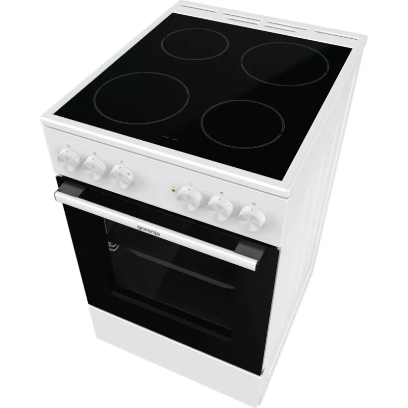 Gorenje GEC5A21WG Laisvai pastatoma viryklė Elektrinė Keraminė kaitlentė Balta