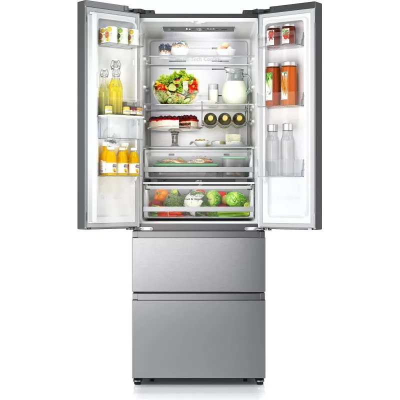 Šaldytuvas Hisense RF632N4WIE side-by-side laisvai pastatomas 485 L Pilka, Nerūdijantis plienas