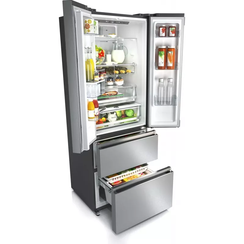 Šaldytuvas Hisense RF632N4WIE side-by-side laisvai pastatomas 485 L Pilka, Nerūdijantis plienas