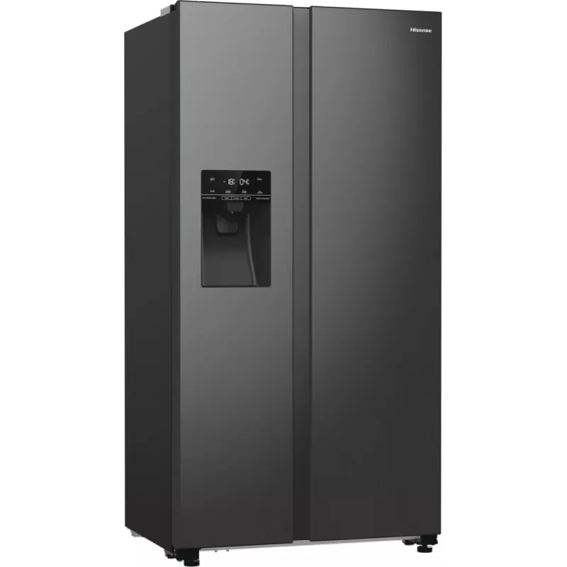 Šaldytuvas Hisense RS5P535NTFE šalia šaldiklio, laisvai pastatomas, 566 L, juodos spalvos