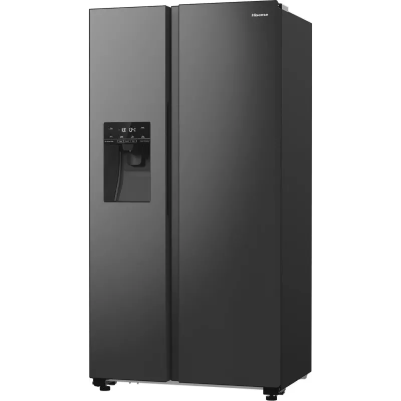 Šaldytuvas Hisense RS5P535NTFE šalia šaldiklio, laisvai pastatomas, 566 L, juodos spalvos