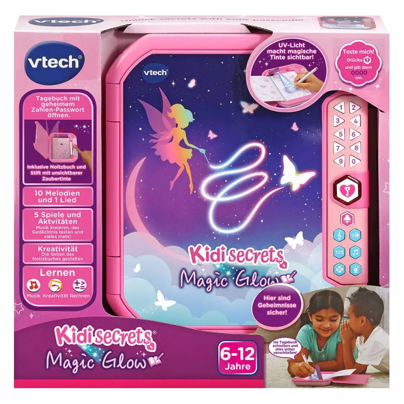 VTech 532404 – mokomasis žaislas, rekomenduojamas nuo 6 iki 12 metų, baterijos tipas AA, spalva: rožinė