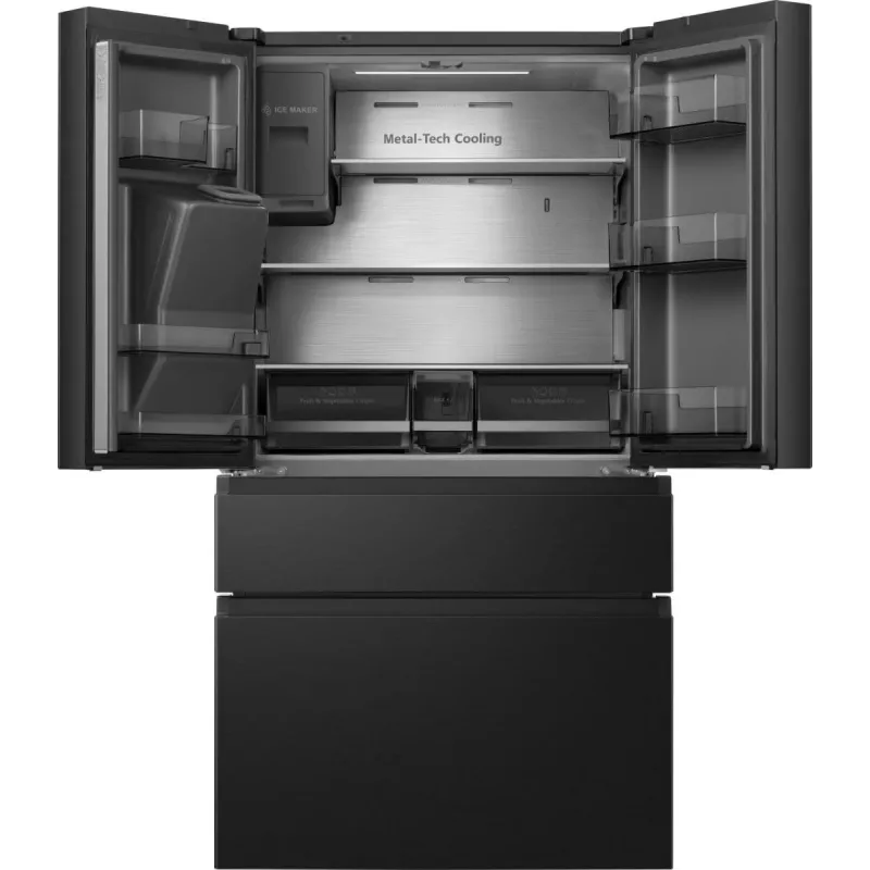Hisense RF728N4SBFE šaldytuvas su šaldikliu French door 560 L Juodas