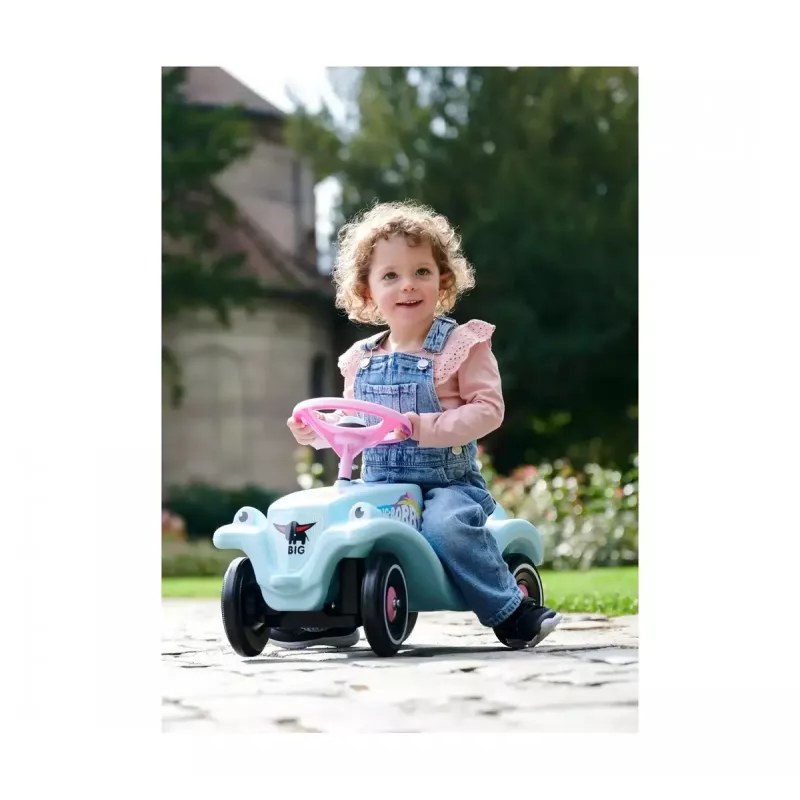 Vaikiškas stumiamas automobilis BIG Bobby Car Push 4 ratai Rožinė Turkio