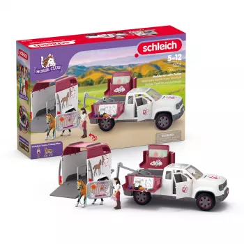 schleich HORSE CLUB Mobilus veterinaras su priekaba