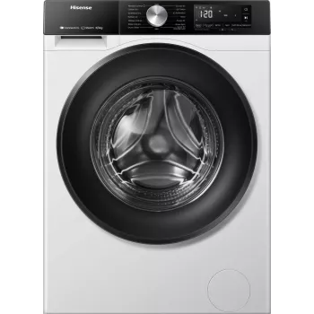 Hisense WD3S8043BW3 skalbyklė su džiovinimo funkcija, laisvai pastatoma, balta
