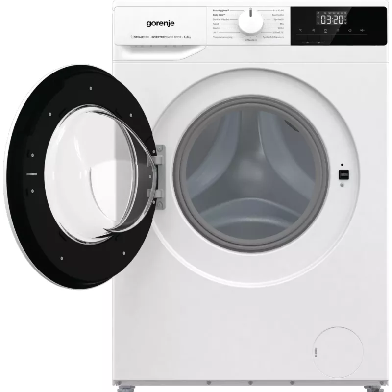 Skalbimo mašina Gorenje WNHPI62SCPS/DE, priekinė, 6 kg, 1200 aps./min., balta