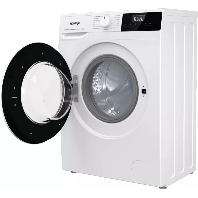 Skalbimo mašina Gorenje WNHPI62SCPS/DE, priekinė, 6 kg, 1200 aps./min., balta
