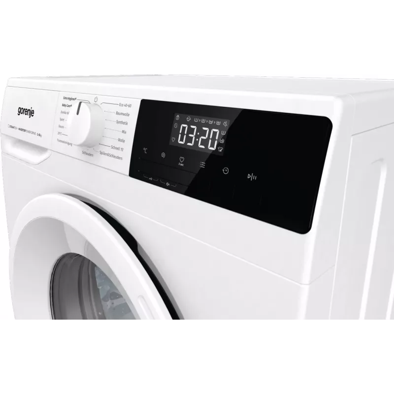 Skalbimo mašina Gorenje WNHPI62SCPS/DE, priekinė, 6 kg, 1200 aps./min., balta