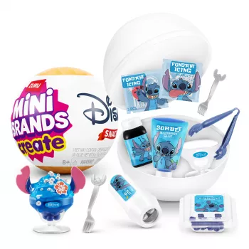 Mini Brands Create Disney Snacks Series 1 kapsulė, virtuvė, 8 m., baterijos įskaičiuotos, LR44, įvairiaspalvė