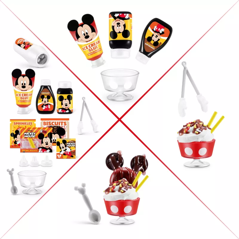 Mini Brands Create Disney Snacks Series 1 kapsulė, virtuvė, 8 m., baterijos įskaičiuotos, LR44, įvairiaspalvė