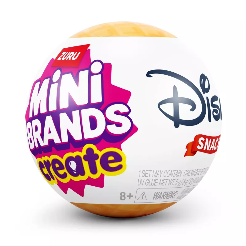 Mini Brands Create Disney Snacks Series 1 kapsulė, virtuvė, 8 m., baterijos įskaičiuotos, LR44, įvairiaspalvė