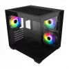 Fortron FSP Geh Mini S140 BA mikro-ATX / M-ITX kompiuterio korpusas, ARGB, juodas