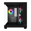 Fortron FSP Geh Mini S140 BA mikro-ATX / M-ITX kompiuterio korpusas, ARGB, juodas