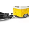 Automobilių modelių rinkinys Siku VW T1 su priekaba ir VW Beetle, surinktas 1:50, dydis 42×200×51 mm