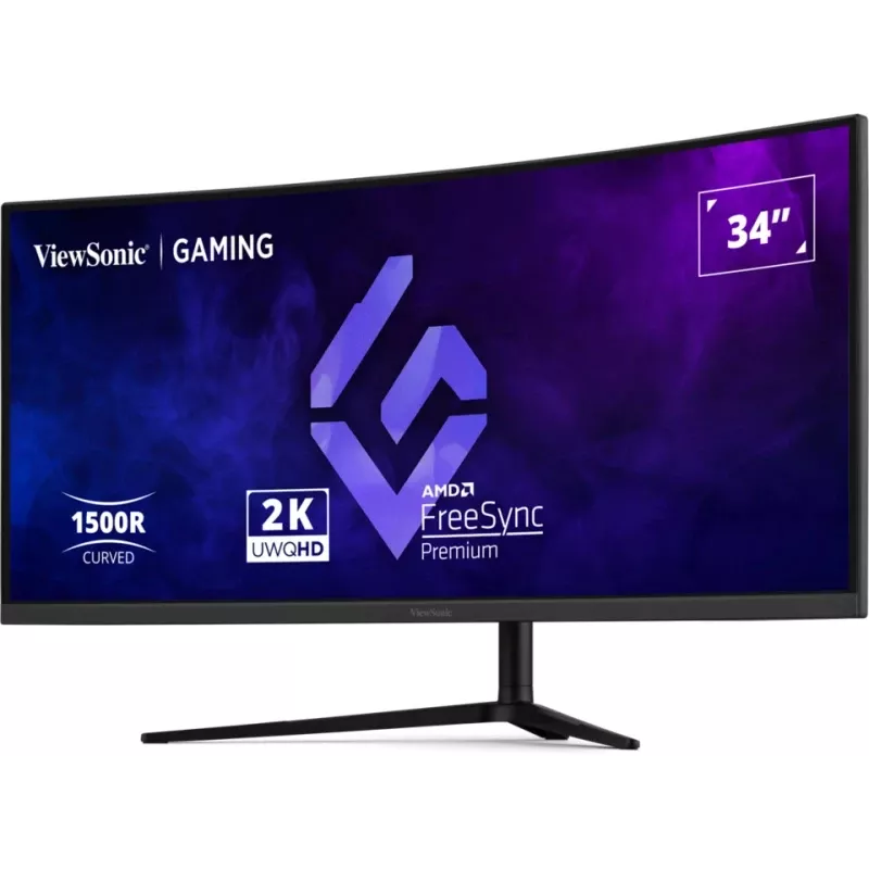 Monitorius ViewSonic VX3418C-2K 86,4 cm (34 colių) 3440 x 1440 UltraWide Quad HD juodas