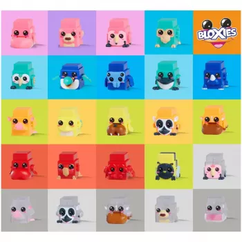 Žaislinių figūrėlių rinkinys, Simba-Dickie Bloxies Series 2 – 4 skirtingos figūrėlės