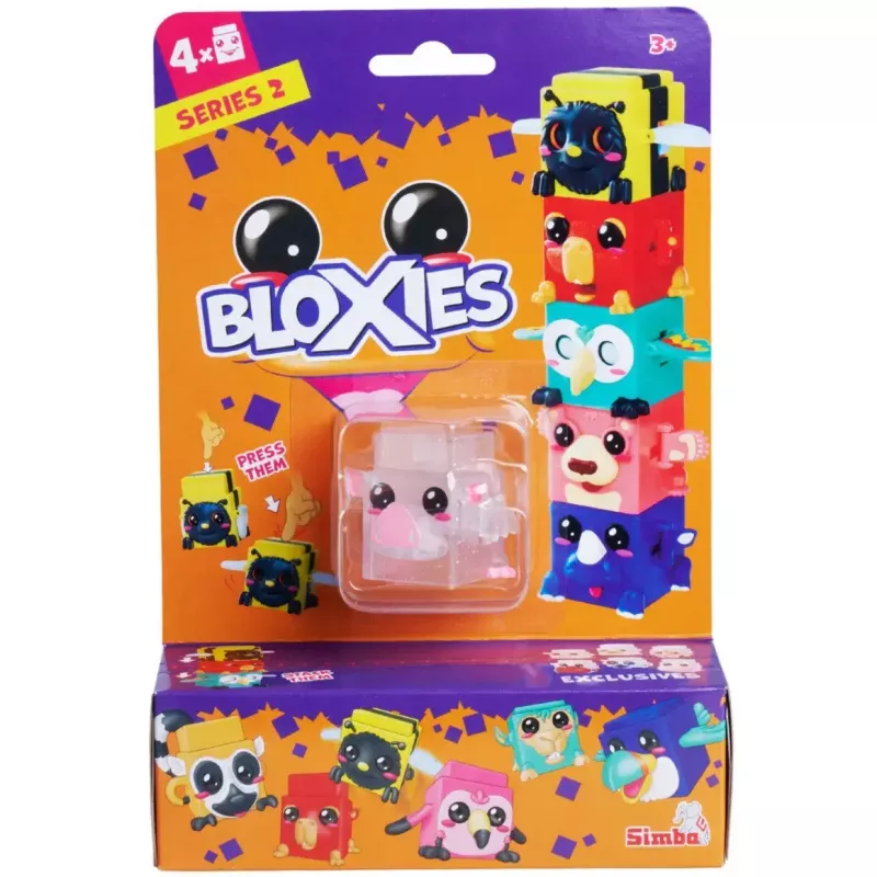 Žaislinių figūrėlių rinkinys, Simba-Dickie Bloxies Series 2 – 4 skirtingos figūrėlės