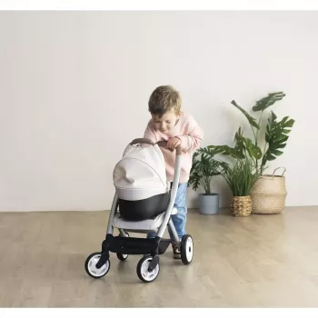 Lėlės vežimėlis 3-in-1 Simba-Dickie Smoby Maxi-Cosi smėlio spalvos