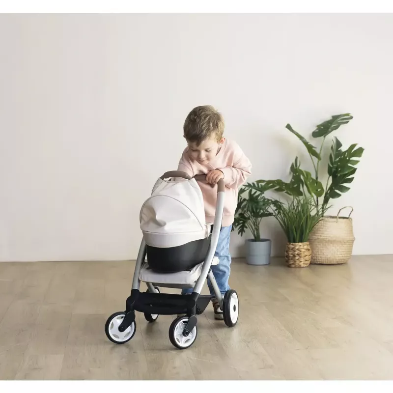 Lėlės vežimėlis 3-in-1 Simba-Dickie Smoby Maxi-Cosi smėlio spalvos