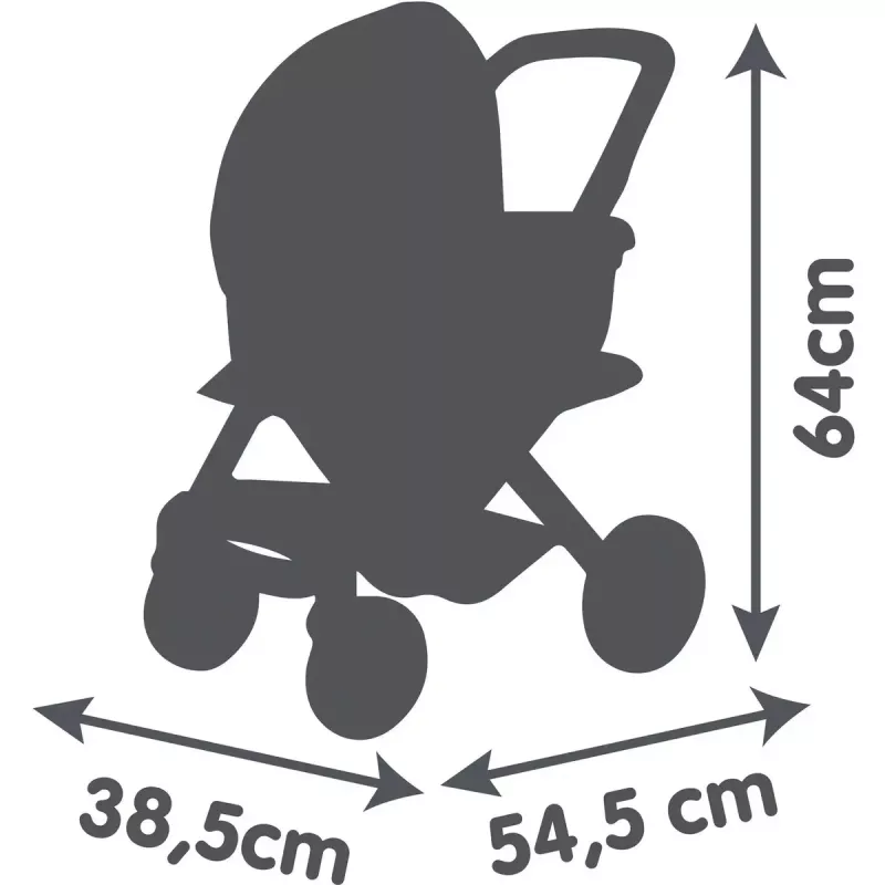 Lėlės vežimėlis 3-in-1 Simba-Dickie Smoby Maxi-Cosi smėlio spalvos