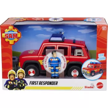 Simba-Dickie Fireman Sam Pirmosios pagalbos automobilis – žaidimų automobilis gelbėjimo vaidmenų žaidimams